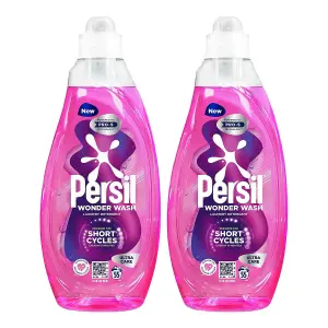 Persil Wonder Wash Liquid Laundry Detergent Bio Ultra Care 55 Washes 1.485L, 2pk