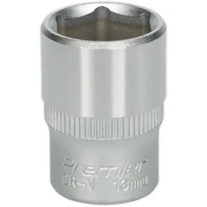 Premium 13mm Forged Steel Drive Socket - 1/4" Square Drive with Chrome Vanadium Finish