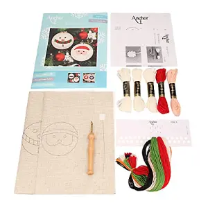 XMAS KIT SANTA/SMAN - Punch Needle Kit: Santa & Snowman - Anchor