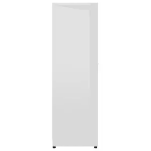 Berkfield Bathroom Cabinet High Gloss White 30x30x95 cm Engineered Wood