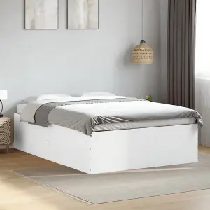 Berkfield Bed Frame without Mattress White 120x190 cm Small Double