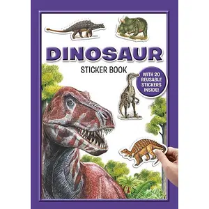 Alligator Dinosaur Sticker Book Multicoloured (One Size)