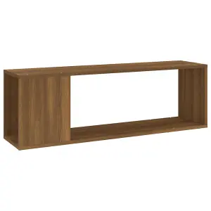 Berkfield TV Cabinet Brown Oak 100x24x32 cm Engineered Wood