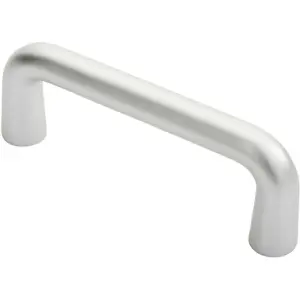 Rounded D Shaped Bar Handle 150mm x 19mm Diameter Satin Anodised Aluminium