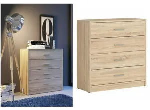 Chest of Drawers Storage Unit Modern Bedroom Hallway Kids Sonoma Oak Effect Nepo