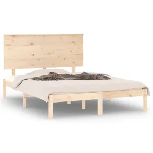 Berkfield Bed Frame Solid Wood Pine 120x200 cm