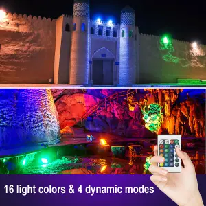 ExtraStar 50W LED Flood Light RGB remote IP65