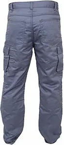 SSS Mens Work Trousers Cargo Multi Pockets Work Pants, GREY, 38in Waist - 34in Leg - Large