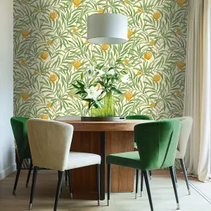 Belgravia Pomegranate Wallpaper Yellow