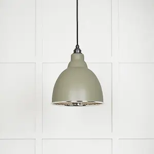 Smooth Nickel Brindley Pendant in Tump