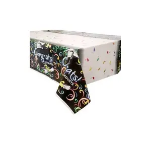 Unique Party Chalk Board Graduation Party Table Cover Multicoloured (One Size)