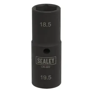 Sealey Impact Socket 1/2"Sq Drive Double Ended 18.5-19.5mm SX1819