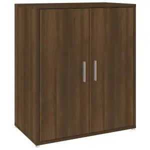 Shoe Cabinet Brown Oak 60x35x70 cm Engineered Wood