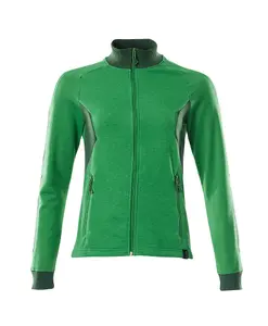 Mascot Accelerate Ladies Fit Zippered Sweatshirt (Grass Green/Green)  (XXXX Large)