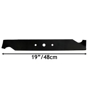 SPARES2GO Hi Lift Cutting Blade compatible with Hater Motif 433H 434H Lawnmower Mower 19" 48cm