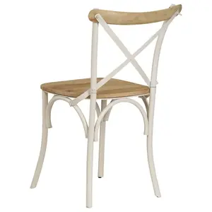 Arreola Dining Chair (Set of 4) Beige/White