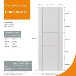 Tigris White Internal Door - Finished