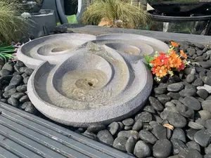 Dropa Stone Contemporary Solar Water Feature