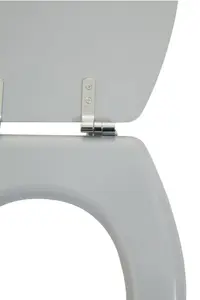 Maison by Premier Brooks Grey Panel Effect Toilet Seat