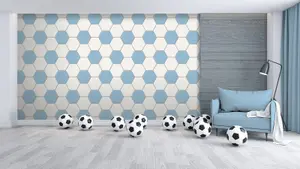 Arthouse Football Themed Wallpaper Blue Wallpaper E100212AH