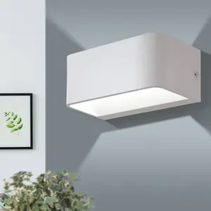 EGLO Sania 4 LED White Cube Aluminium Wall Light