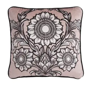 Romilly Floral Velvet Filled Cushion