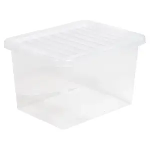 3 x Heavy Duty Multipurpose 20 Litre Home Office Clear Plastic Storage Containers With Lids