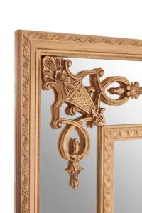 Interiors by Premier Marseille Gold Motifs Frame Wall Mirror