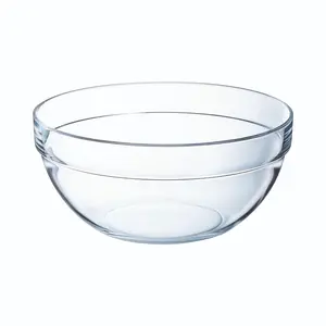 Queensway Home & Dining 2.5L Single Chef's Tempered Glass Salad Mixing Baking Serving Bowl