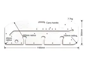 Trend KWJ900 Kitchen Worktop Jig 900mm