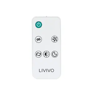 LIVIVO 35" Digital Tower Fan with a Remote Control - White