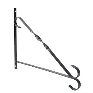 Hanging Basket Bracket 10 Inch with Screws Gardening Tools Accessories  26cm Black