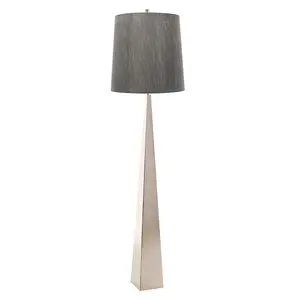 Elstead Ascent 1 Light Floor Lamp Polished Nickel, E27