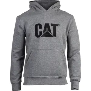 Caterpillar Trademark Hooded Pullover Work Jumper Grey - XXL