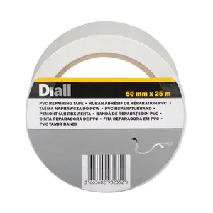 Diall White Marking Tape (L)25m (W)50mm