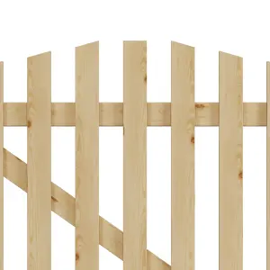 Durable Picket Fence Gate for Yards, Patios, and Garden Entrances W 120cm H 120cm