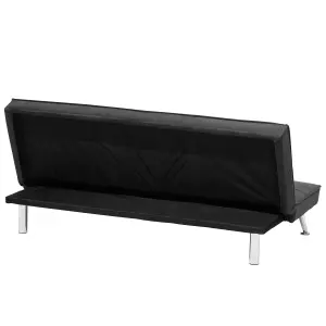 Beliani Retro Sofa Bed HASLE Grey