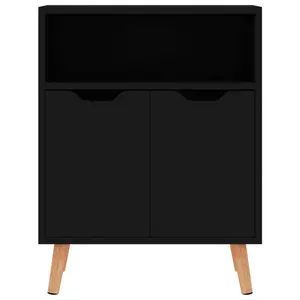 Sideboard 60x30x72 cm Engineered Wood Black