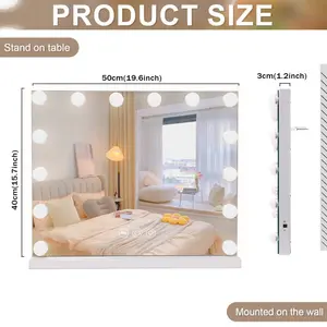 Rectangle LED Metal Mirror