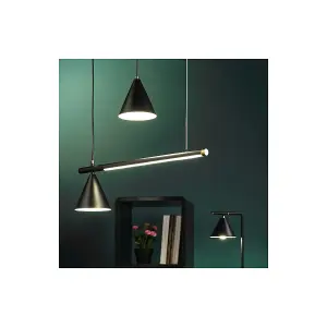 Luminosa Taka LED Bar Pendant Ceiling Light, Black