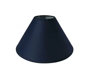 12" Luxury Cotton Textured Fabric Coolie Light Shade Purpose Table Floor Ceiling Practical & Eye Caring Lampshade Navy Blue