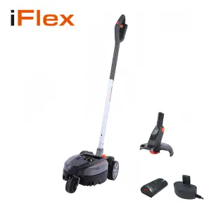 Yard Force iFlex 2-in-1 23cm Mulching Lawnmower and Grass Trimmer - LM F23BN