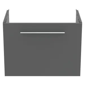 Ideal Standard i.life S Compact Matt Quartz Grey Wall-mounted Bathroom Vanity unit (H) 440mm (W) 600mm