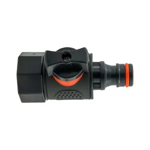 Garden Watering Hose/irrgation Flow Control Valve Male-femaleclick-Lock/Thread (Female Thread-Male Click-Lock)