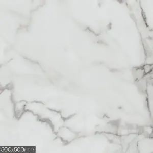 Calacatta Marble Effect Solid Laminate Worktop - 3600 x 650 x 20mm