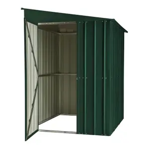 5 x 8 Pent Metal Garden Shed - Heritage Green (5ft x 8ft / 5' x 8' / 1.5m x 2.4m)