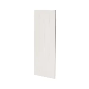 GoodHome Verbena Matt cashmere painted natural ash shaker Standard End panel (H)960mm (W)360mm