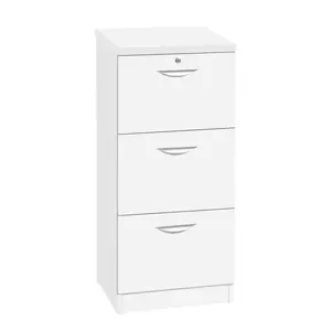 Effie 48cm Wide 3 -Drawer File Cabinet White