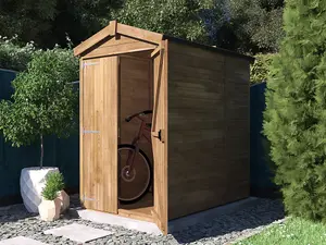 Dunster House Garden Shed 1.2m x 1.8m Heavy Duty Wooden Outdoor Storage Overlord Apex