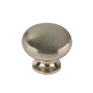 VITO - kitchen, bedroom and office cabinet door knob - inox (brushed steel)